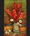 Still Life with red gladioli by Vincent van Gogh